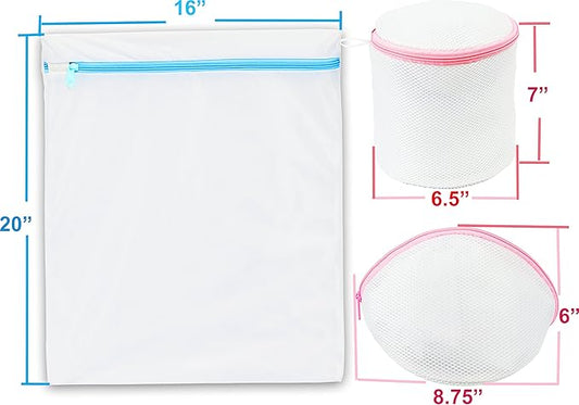 Simple Houseware Laundry Bra Lingerie Bags (2 Large & 3 Underwear Bags) - 5 Pack