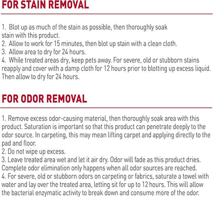 Nature’s Miracle Stain and Odor Remover Dog, 32 Ounces, Everyday Mess Enzymatic Odor Control Formula