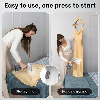 GS01 Steamer for Clothes, clothes steamer handheld with Ultra Large 400ml Water Tank, 1500W High Power, 20S Fast Heat-up,Wrinkle Remover,Portable Handheld Design Travel Steamer