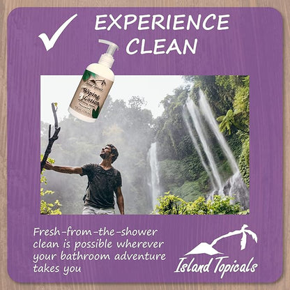 Wiping Lotion | Experience Clean | The Cleaner Way to use Toilet Paper | 8 Fl Oz Bottle (Unscented)