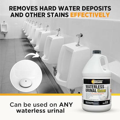 Instant Power Professional Waterless Urinal Cleaner – Removes Hard Water Deposits and Other Stains, Prevents Drain Buildup, Ready to Use, 1 Gal