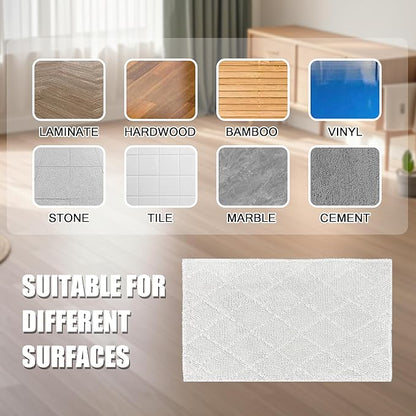 Light n Easy Steam Mop Pads Replacement for OApier S5 and SENMO Steam Mop Floor Cleaning Cloths Compatible with Light 'N' Easy S3601 S3101 S7326 7688ANB 7688ANW 7618ANB 7618ANW S6 S15 S1 S4 S5 S12