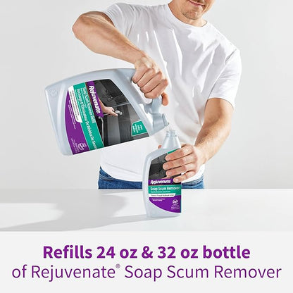 Rejuvenate Soap Scum Remover Refill Easily Dissolves Soap Scum Without Scrubbing, 1 Gallon, 2 Pack