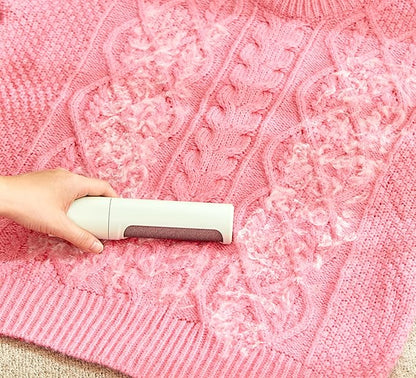 Portable Pet Hair & Lint Remover Roller – Compact Pet Hair & Lint Remover for Clothes, Furniture & Car | Eco-Friendly, Washable & Durable (Green)