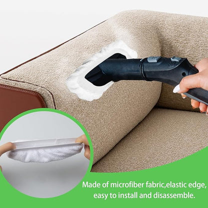 8 Pack Replacement Steam Mop Pads Universal Steam Cleaner Accessories Reusable Microfiber Cloths for Bissell Steam Shot, Dupray, PurSteam, Comforday Handheld Steam Cleaner Attachments