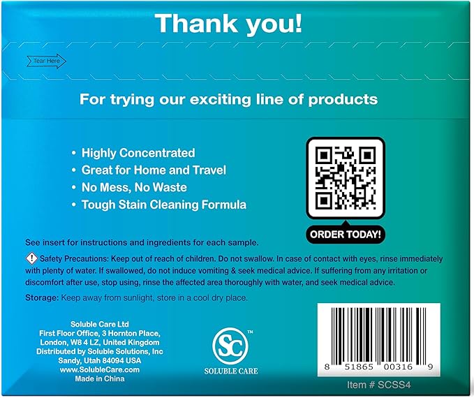 180 loads Laundry Sheets (Ultra-Concentrated, Earth Friendly, Liquid-Free Solution) + Sample Pack (Laundry, Foaming Hand Soap, Toilet & Floor Cleaner Dissolvable Sheets)