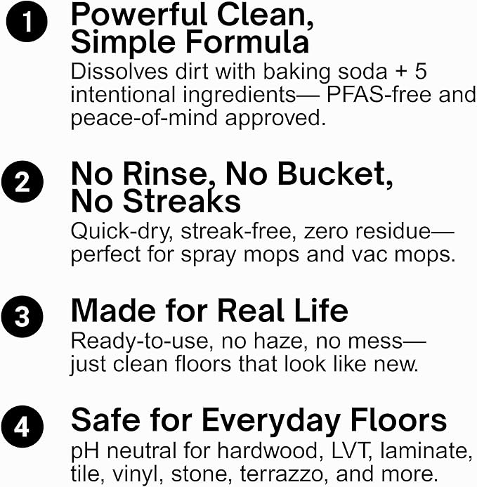 Quick Shine Multi Surface Floor Cleaner Daily Care 24oz | Plant-Based, Ready to Use, Dirt Dissolving, Streak Free, No Rinse | Use on Hardwood, Laminate, Luxury Vinyl Plank, Tile & Stone | Safer Choice