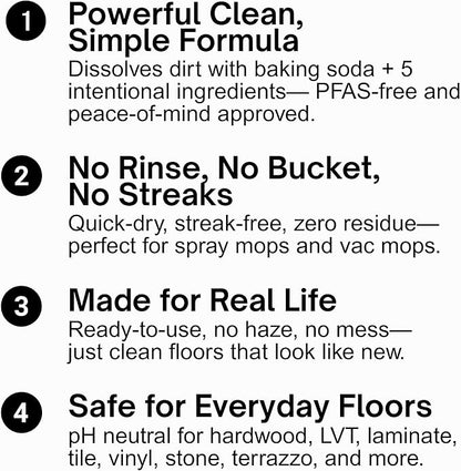 Quick Shine Multi Surface Floor Cleaner Daily Care 24oz, 6Pk | Ready to Use, Dirt Dissolving, Streak Free, No Rinse | Use on Hardwood, Laminate, Luxury Vinyl Plank LVT, Tile & Stone | Safer Choice