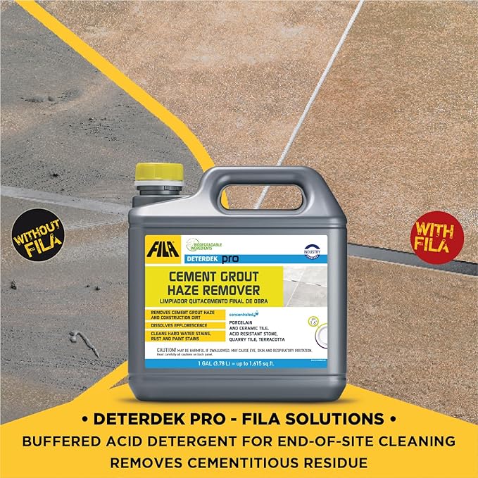 FILA Surface Care Solutions, DETERDEK PRO Cementitious Grout Haze Remover, 1 GAL