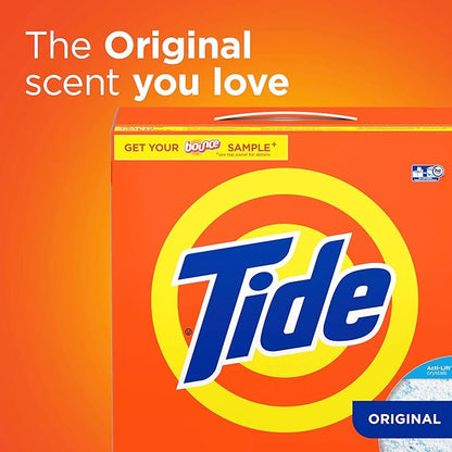 Tide Powder Laundry Detergent,Original Scent,113 Loads,143 oz,(Pack of 2)