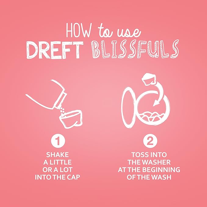 Dreft Laundry Bundle: Dreft Detergent Pacs, Lightly Scented, Lavender, HE Compatible, 45 Count + Dreft Blissfuls In-Wash Scent Booster Beads, Baby Fresh Scent, 24 oz