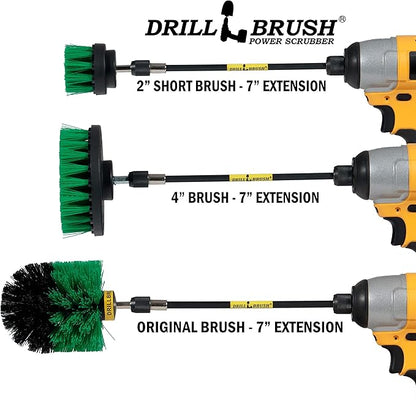 Household Cleaning Supplies - Power Scrubber Brush Set - Drill Brush Attachment Pads - Home Cleaning Brushes - Kitchen Cleaner Stove Brush - Counter Tile Kitchen Cleaner Pads - Kitchen Sink Brush