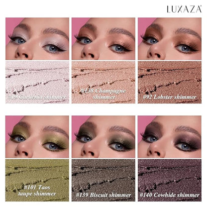 6PCS Cream Eyeshadow Stick Makeup Sets, Metallic And Matte Shimmer Eye Shadow Eye Brightener Stick Pencil Crayon, B04-Champagne Pink