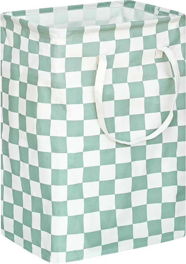 MAIZMZ Sage Laundry Hamper Storage Basket Girls Organizer Bins Toy Box Laundry Basket Large Canvas Collapsible Chest for Home/Dorm/Kitchen/Pet/Office/Closet/Shelf/Gift Baskets