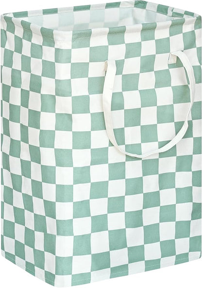 MAIZMZ Sage Laundry Hamper Storage Basket Girls Organizer Bins Toy Box Laundry Basket Large Canvas Collapsible Chest for Home/Dorm/Kitchen/Pet/Office/Closet/Shelf/Gift Baskets