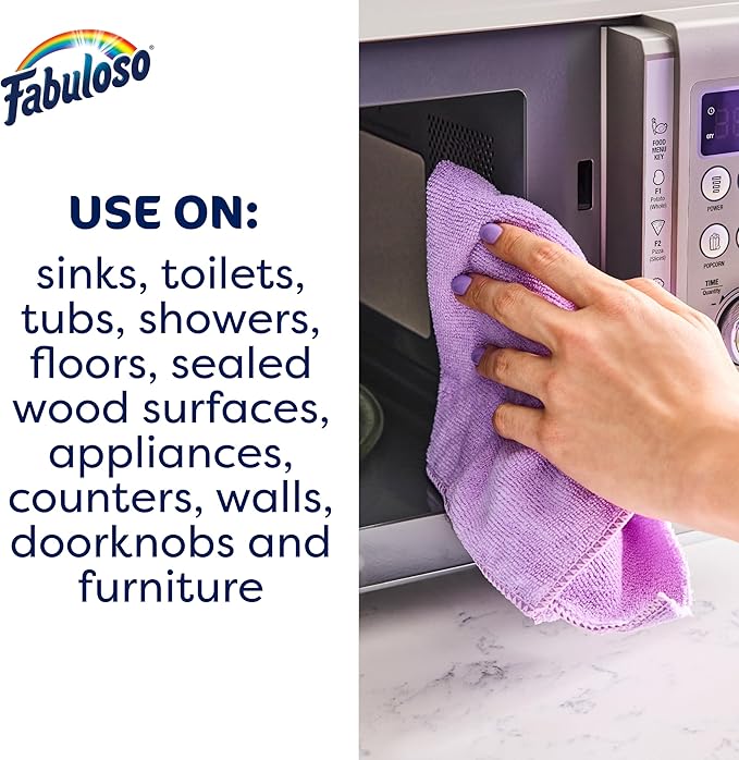 Fabuloso 2X Multi-Purpose Cleaner, No Rinse Floor Cleaner, Long-Lasting Freshness, Light Lavender Scent, 56 fl oz