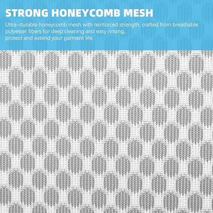 Honeycomb Mesh Laundry Bags for Delicates - 12x16 Inches Medium Washing Bags for Bras, Lingerie, Socks, Baby Clothes - Gentle Wash Protection with Zipper Closure (6)