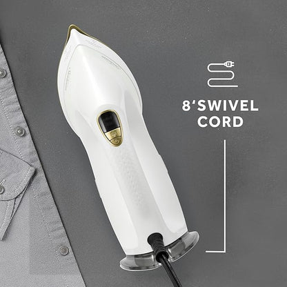 Sunbeam EliteSteam 1700W Digital Steamer & Iron – Stainless Steel Soleplate, 200ml Water Tank, Variable Steam, Quick 20s Heat-Up, 3-Year Limited Warranty – Ideal for Wrinkles & Upholstery