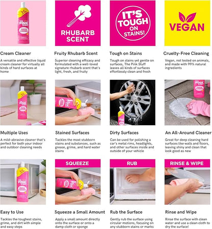 Stardrops - The Pink Stuff - The Miracle Cream Cleaner 16.91Fl Oz (Pack of 2)