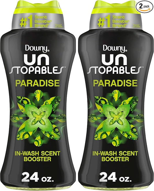 Downy Unstopables Paradise Beads | In-Wash Scent Booster | 24 oz | Pack of 2