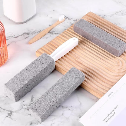 7 Pack Pumice Stone for Toilet Cleaning, Pumice Stone Toilet Bowl Cleaner, Pumice Scouring Stick with Handle, Powerfully Cleans Hard Water Rings, Replaceable Design