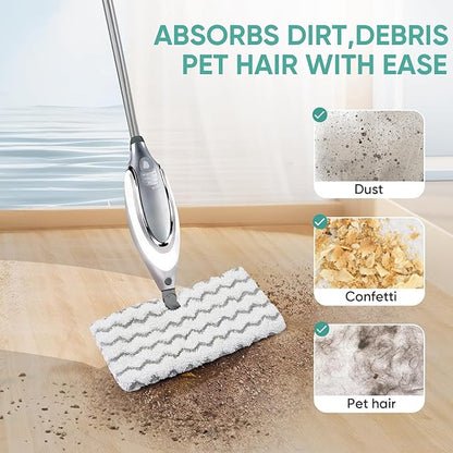 4 Pack S3501 S3601 Steam Pocket Mop Pads for Shark S3500 Series S3501 S3601 S3550 S3901 SE450 S3801CO S3601D S2901 S2902 Steam Mop Pads Washable