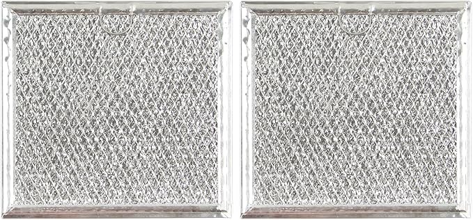Microwave Oven Grease Filter Fit for Samsung ME19R7041FS ME19R7041FS/AA ME19R7041FT ME19R7041FT/AA ME19R7041FB ME19R7041FB/AA, 2 Pcs Durable Washable Heavy-Duty Grease Trapping