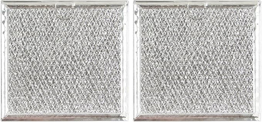 Microwave Oven Grease Filter Fit for Samsung ME19R7041FS ME19R7041FS/AA ME19R7041FT ME19R7041FT/AA ME19R7041FB ME19R7041FB/AA, 2 Pcs Durable Washable Heavy-Duty Grease Trapping