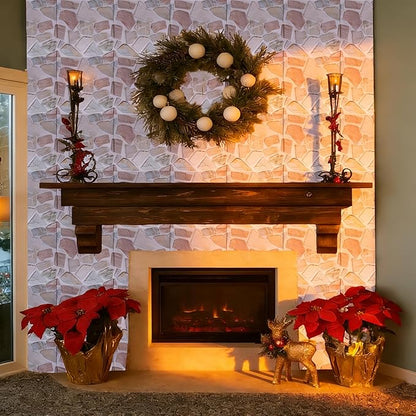 3D wall Panels Peel and Stick,Faue Stone Wall Panel,3D Texture PVC Waterproof Self Adhesive Decorative for Living Room Bedroom Kitchen Bathroom Interior wallboard 10PCS 11.81x11.81 inches