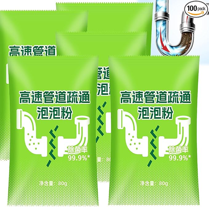 Powerful Pipe Dredging Agent,Powerful Pipeline Dredging Powder,Pipeline Dredging Agent Powder,Pipe Dredging Agent,Garbage Disposal Cleaner,Pipeline Dredging Agent (5PC)