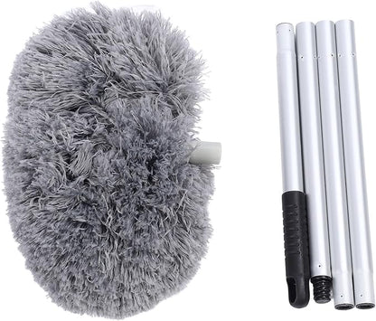 Extendable Long Handle, Ceiling Fan Blade Cleaning Tool Reusable Washable Microfiber Mop Microfibre Duster for high Ceilings, Cobweb Telescopic Extension Pole kit, Duster