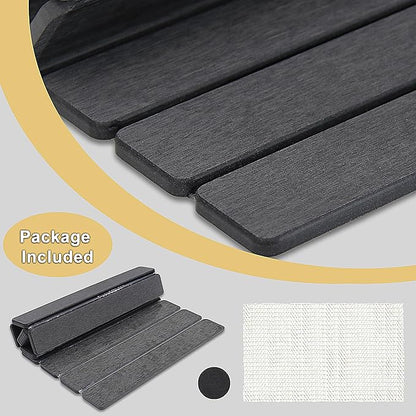 Stone Drying Mat for Kitchen Counter, 24"L x 16" W Quick Stone Dish Drying Mat Diatomaceous Earth Super Fast Absorbent Collapsible Countertop Kitchen Mats Grey