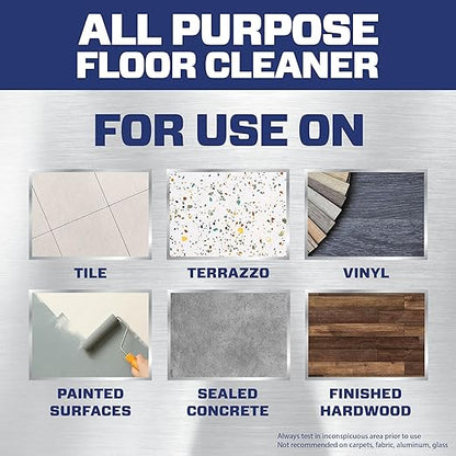 Mr. Clean Professional Bulk Liquid Concentrate Finished Floor Cleaner for Hardwood, Tile or Terrazo Floors, Commercial Use, 1 Gallon (Case of 3)