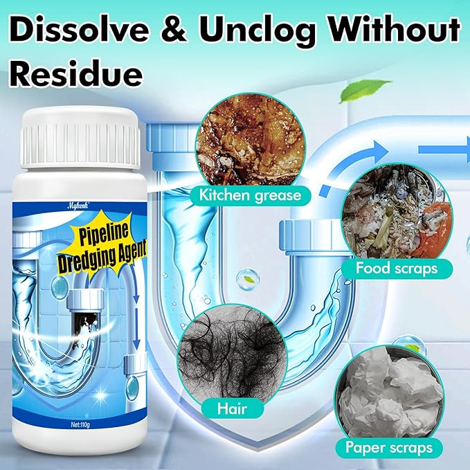Wild Tornado Sink and Drain Cleaner,Powerful Pipeline Dredging Agent,Drain Clog Remover for for Quick Unclogs Bathroom and Kitchen Sinks,Drains