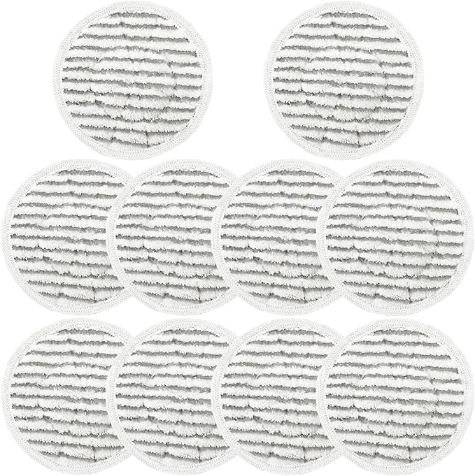 10 Pack S7001 Pads Replacement Steam Mop Pads for Shark S7001 S8201 S7000AMZ S8001 S7000 S7001TGT S7201 S7005 S7020 Series Steam Mop Pads Steam & Scrub All-in-One Scrubbing Mop Pads Part #: XKITP7000