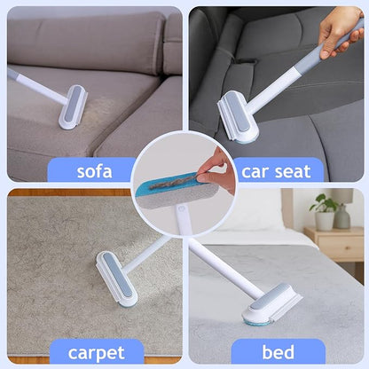 Uproot Cleaner Pro Pet Hair Remover, Carpet Rake for cat Fur Removal, Dog Hair Remover Tool, Efficient Fur Brush for Carpets, Rugs, Couches, Furniture, Reusable Ergonomic Design