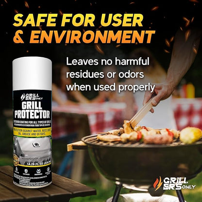 2-Pack Ceramic Grill Protector | Rust Prevention Spray & Anti Rust Spray for Metal | UV Shield & Blackstone Griddle Conditioner Alternative for Exterior Protection - 14.8 fl oz.
