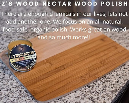 Z's Wood Nectar All Natural Beeswax Furniture Polish & Conditioner (6oz) - Lemon Pine