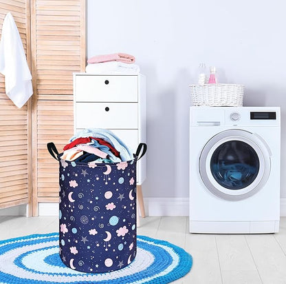 Round Laundry Basket Storage Bins Nursery Hamper Gift Baskets for Home,Office,Home Decor