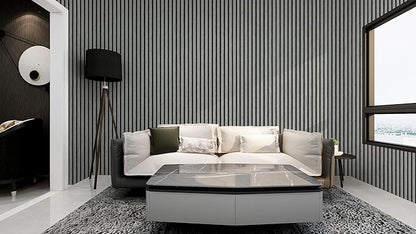 myforHD Wallpaper Peel and Stick Wood Grating Stripe Self-Adhesive Wallpaper Faux Wood Contact Paper Wood Slats Self Adhesive Wall Paper PVC Vinyl Film Removable Waterproof (Wood D, 17.3" x 118")