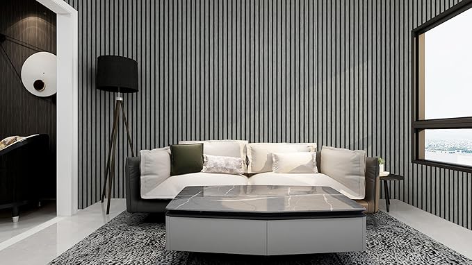 myforHD Wallpaper Peel and Stick Wood Grating Stripe Self-Adhesive Wallpaper Faux Wood Contact Paper Wood Slats Self Adhesive Wall Paper PVC Vinyl Film Removable Waterproof (Wood D, 17.3" x 236")