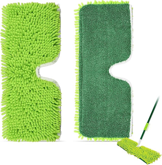 2 Pack 2-Sided Microfiber Mop Refill Heads for Libman 18" 2-Sided Microfiber Dust Mop