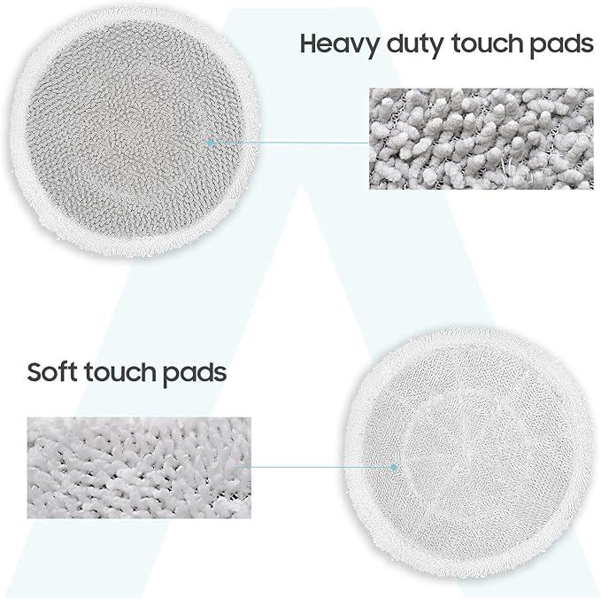 Upgraded 8 Pack Replacement Steam Mop Pads Kit Compatible with Shark S8201 S8001 S7001 S7201 S7000AMZ S7000 S7005 S7020 S7001C Series Steam & Scrub All-in-One Hard Floor Steam Mop