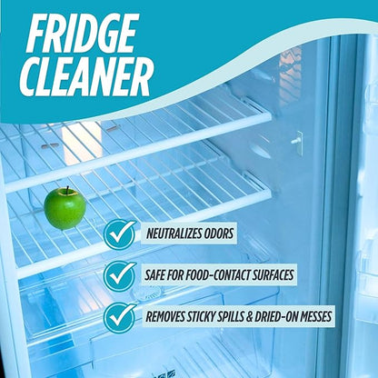 Oh Yuk Fridge Cleaner – 16 oz Concentrate Refill | Makes 4 Spray Bottles | Cleans Inside Refrigerator for Spotless, Food-Contact Safe Surfaces | Lifts Sticky Messes & Dried-On Food