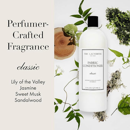 The Laundress Signature Fabric Conditioner Classic, Concentrated Fabric Softener Liquid, Soften Fabrics, Reduces Static,128 Fl Oz