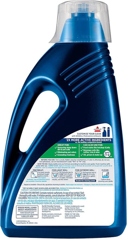 Bissell OXY Clean + Refresh with Febreze Carpet Cleaning Solution, for use in Leading Upright Carpet Cleaners, 60oz, Deep Cleans with Oxy, eliminates pet Odors