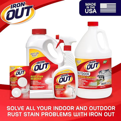 Iron OUT Automatic Toilet Bowl Cleaner Tablets, Helps Remove and Prevent Rust Stains with Every Flush, Lasts up to 45 Days, Made in the USA, 6 Tablets