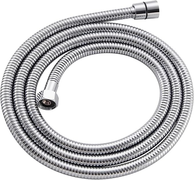 Angle Simple Replacement Shower Hose 79", Stainless Steel Flexible Handheld Shower Extension Hose 1/2" IPS, No Tangles, Chrome