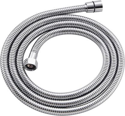 Angle Simple Replacement Shower Hose 79", Stainless Steel Flexible Handheld Shower Extension Hose 1/2" IPS, No Tangles, Chrome