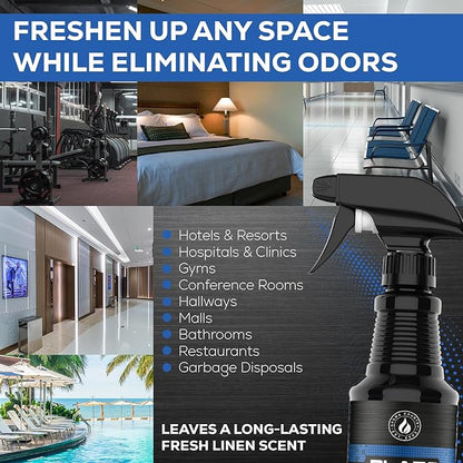 Blaze Away Commercial Air Freshener & Odor Eliminator for Strong Odor - Industrial-Grade Room Spray & Room Deodorizer for Home, Car, Smoke & Pet Odors - Long-Lasting Odor Absorber, Room Fresheners